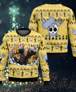 Sanji One Piece Ugly Xmas Sweater Gift Holidays