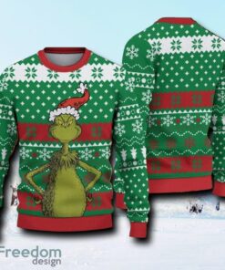 Santa Grinch Mean One Christmas Ugly Sweater
