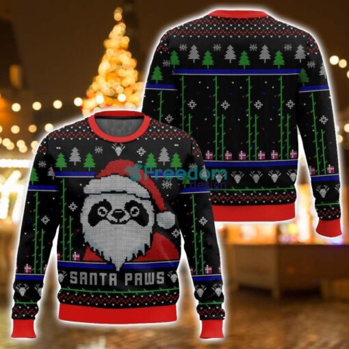 Santa Paws Christmas Ugly Sweater 3D Printed Sweater Christmas Gift - Santa Paws Christmas Ugly Sweater-3