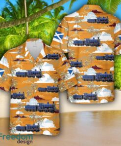 Scottish Caledonian Railway 812 Class 0-6-0 Steam Locomotive No.828 Hawaiian Shirt 3D Printed Shirt