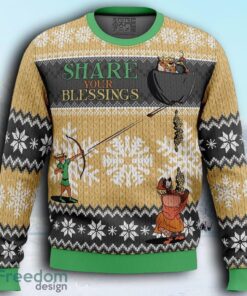 Share Your Blessings Robin Hood Disney Christmas Sweater Share Your Blessings Robin Hood Disney Christmas Sweater