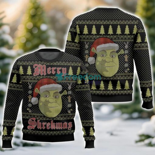 Shrek Merry Shrekmas Unisex Ugly Christmas Sweater Christmas Gift - Shrek Merry Shrekmas Ugly Sweater Style Christmas-3