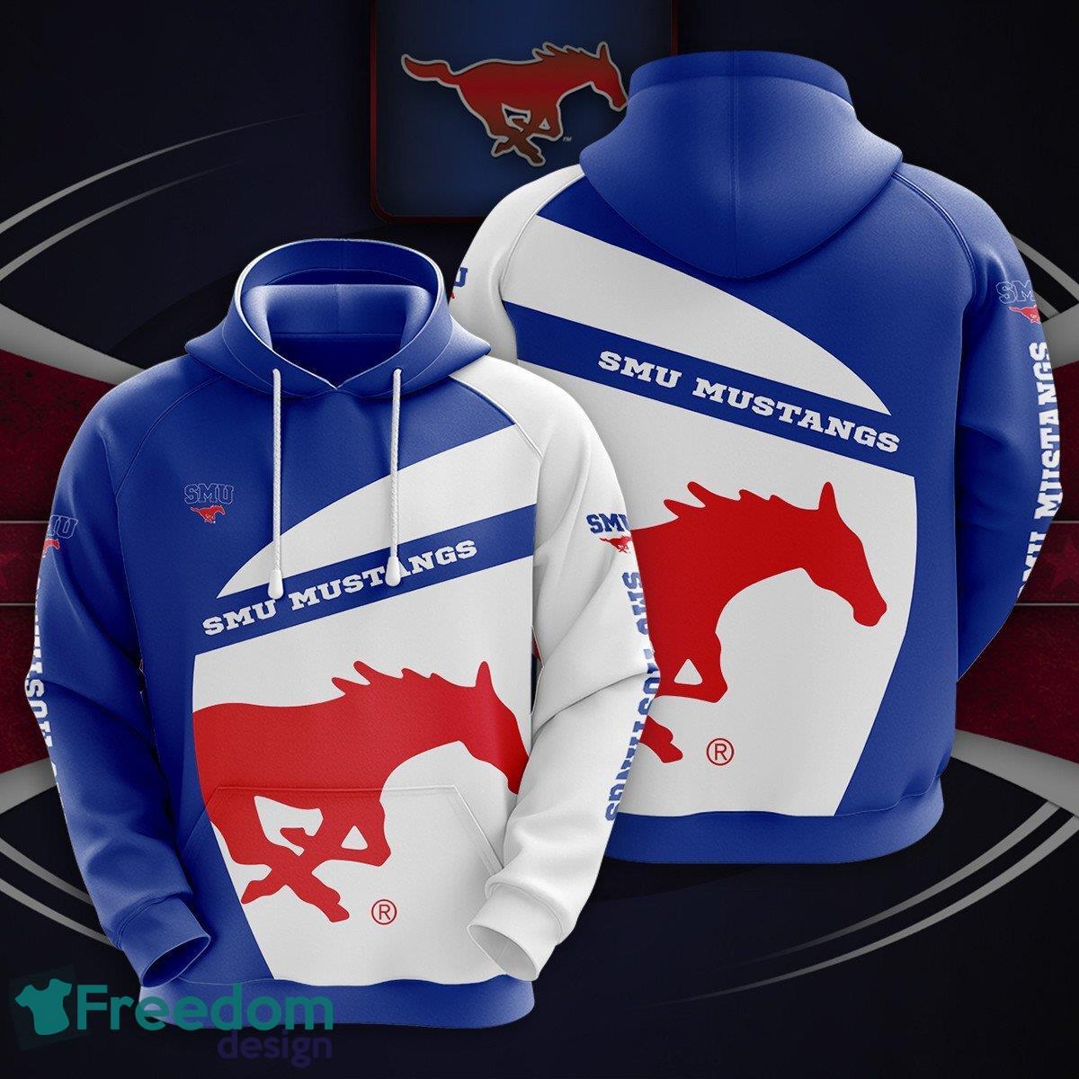 SMU Mustangs 3D Hoodie For Fans New Trending All OVer Print - SMU Mustangs 3D Hoodie For Fans New Trending All OVer Print