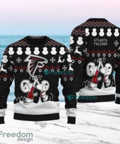 Snoopy And Friend Atlanta Falcons Christmas Ugly Sweater 3D For Fans
