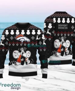 Snoopy And Friend Denver Broncos Christmas Ugly Sweater 3D For Fans