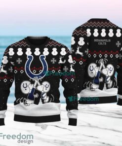 Snoopy And Friend Indianapolis Colts Christmas Ugly Sweater 3D For Fans