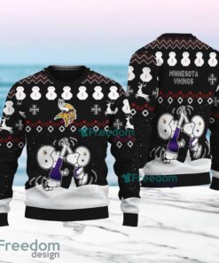 Snoopy And Friend Minnesota Vikings Christmas Ugly Sweater 3D For Fans