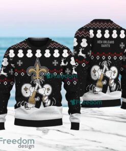 Snoopy And Friend New Orleans Saints Christmas Ugly Sweater 3D For Fans