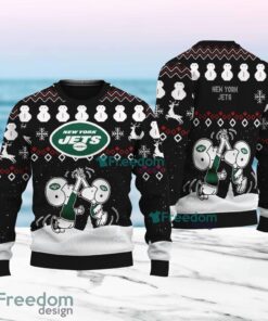 Snoopy And Friend New York Jets Christmas Ugly Sweater 3D For Fans