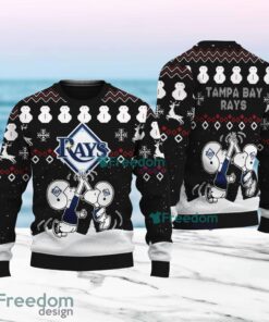 Snoopy And Friend Tampa Bay Rays Christmas Ugly Sweater 3D For Fans