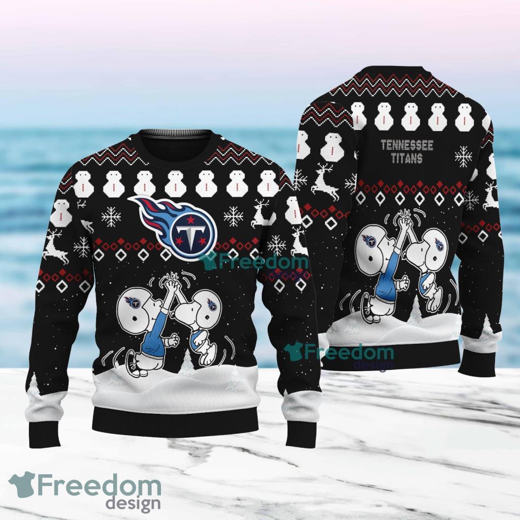 Snoopy And Friend Tennessee Titans Christmas Ugly Sweater 3D For Fans image Snoopy And Friend Tennessee Titans Christmas Ugly Sweater 3D For Fans Product Photo 1