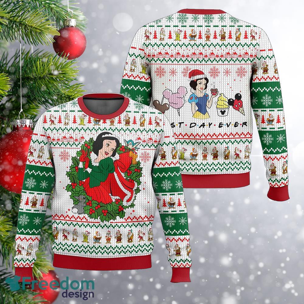 Snow White Disney Princess Christmas Ugly Sweater Ugly Xmas 3D Sweater Gift Holidays image Snow White Disney Princess Christmas Ugly Sweater Ugly Xmas 3D Sweater Gift Holidays - Snow White Disney Princess Christmas Ugly Sweater Ugly Xmas 3D Sweater Gift Holidays