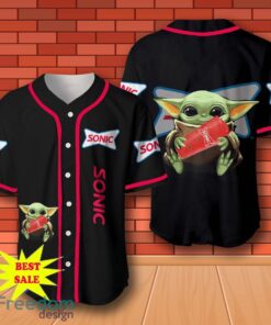 Sonic Drive-In Baby Yoda Baseball Jersey for All Genders