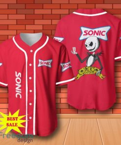 Sonic Drive-In Halloween Jack Skellington Nightmare Baseball Jersey for All Genders