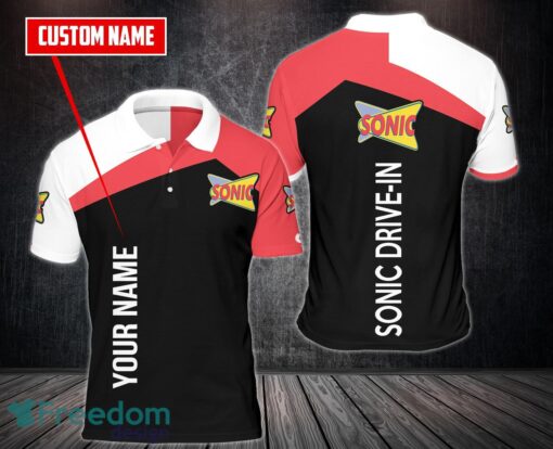 Sonic Drive-In Team Working Shirt Custom Name 3D Polo Shirt Golf Polo Product Photo 1