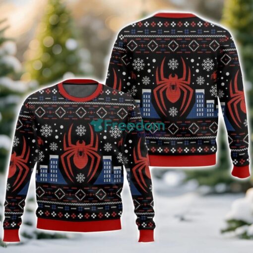 Spiderman,New York Aranea Christmas Ugly Sweater 3D Printed Sweater Christmas Gift - Spiderman,New York Aranea Christmas Ugly Sweater-8