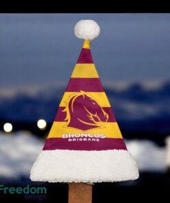 Brisbane Broncos New NRL Santa Hat For Christmas Season