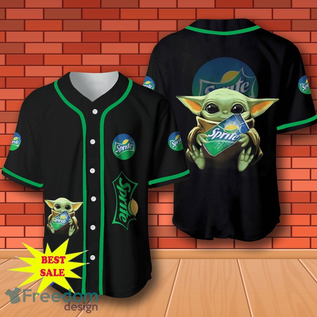 Sprite Baby Yoda Baseball Jersey for All Genders image Sprite Baby Yoda Baseball Jersey for All Genders Product Photo 1