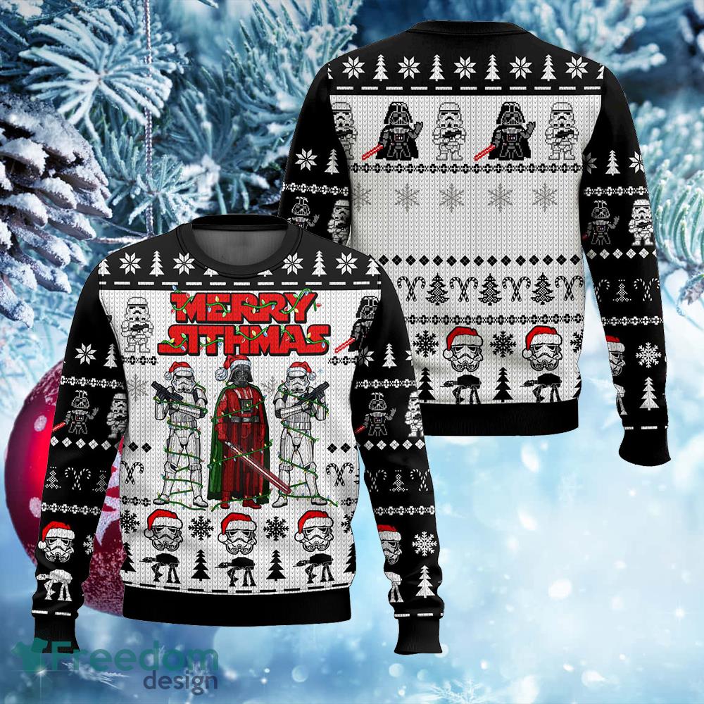 Star Wars Merry Sithmas Stormtrooper Darth Vader Ugly Sweater Ugly Christmas Sweater AOP Gift For Adult image Star Wars Merry Sithmas Stormtrooper Darth Vader Ugly Sweater Ugly Christmas Sweater AOP Gift For Adult - Star Wars Merry Sithmas Stormtrooper Darth Vader Ugly Sweater Ugly Christmas Sweater AOP Gift For Adult