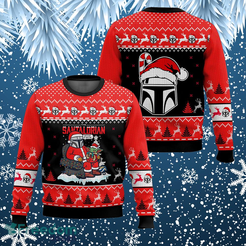 Star Wars SANTALORIAN Ugly Sweater Knitted Sweater Gift For Christmas image Star Wars SANTALORIAN Ugly Sweater Knitted Sweater Gift For Christmas - Star Wars SANTALORIAN Ugly Sweater Knitted Sweater Gift For Christmas