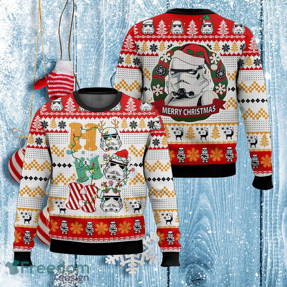 Star Wars Stormtrooper Ho Ho Ho Ugly Sweater Ugly Christmas Sweater Gift For Men And Women image Star Wars Stormtrooper Ho Ho Ho Ugly Sweater Ugly Christmas Sweater Gift For Men And Women - Star Wars Stormtrooper Ho Ho Ho Ugly Sweater Ugly Christmas Sweater Gift For Men And Women