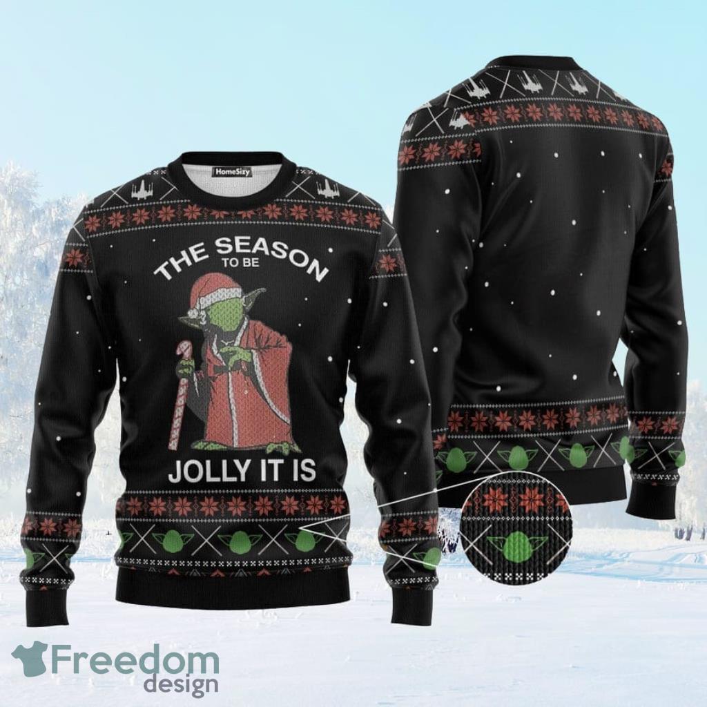 Star Wars The Season To Be Jolly It Is Christmas Ugly Christmas Sweater image Star Wars The Season To Be Jolly It Is Christmas Ugly Christmas Sweater Product Photo 1