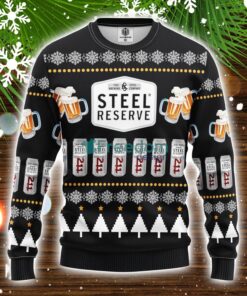 Steel Beer Ugly Christmas Sweater Amazing Gift Idea Christmas Party Gift Product Photo 1