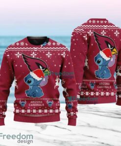 Stitch Merry Chistmas  Arizona Cardinals NFL Knitt Ugly Sweater Christmas Gift For Fans