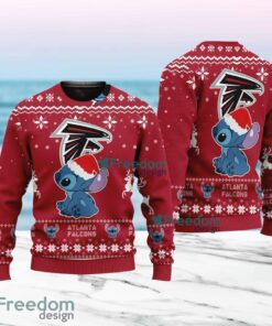 Stitch Merry Chistmas  Atlanta Falcons NFL Knitt Ugly Sweater Christmas Gift For Fans