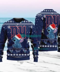 Stitch Merry Chistmas  New York Giants NFL Knitt Ugly Sweater Christmas Gift For Fans