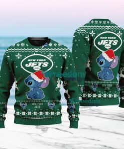 Stitch Merry Chistmas  New York Jets NFL Knitt Ugly Sweater Christmas Gift For Fans