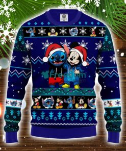 Stitch Mice Ugly Christmas Sweater Blue 1 Amazing Gift Idea Christmas Party Gift