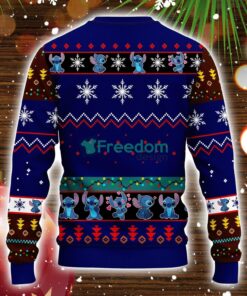 Stitch Ugly Christmas Sweater Blue 1 Amazing Gift Idea Christmas Party Gift Product Photo 2