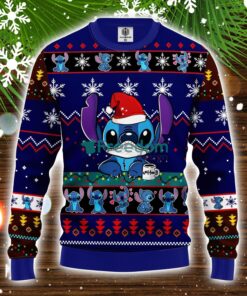 Stitch Ugly Christmas Sweater Blue 1 Amazing Gift Idea Christmas Party Gift