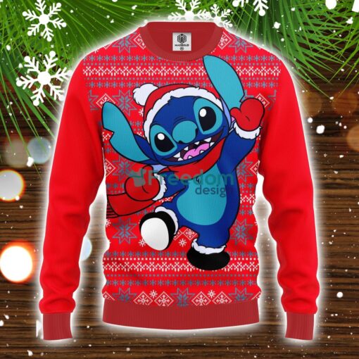 Stitch Winter Red Ugly Christmas Sweater Amazing Gift Idea Christmas Party Gift Product Photo 1