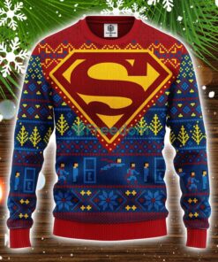 Superman Comic Ugly Christmas Sweater Amazing Gift Idea Christmas Party Gift Product Photo 1