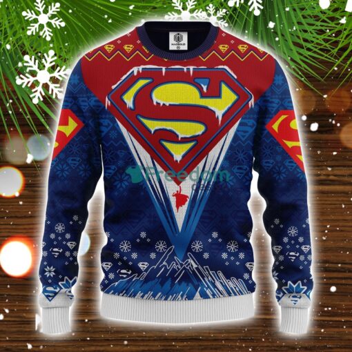 Superman Dc Ugly Christmas Sweater Amazing Gift Idea Christmas Party Gift Product Photo 1