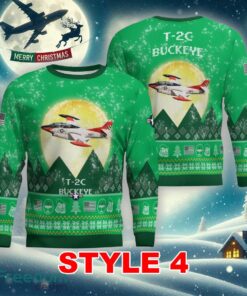 T 2C Buckeye T2C Aircraft Moonlight Multi Color Ugly Xmas 3D Sweater Gift For Men And Women image T-2C Buckeye T2C Aircraft Moonlight Multi Color Ugly Xmas 3D Sweater Gift For Men And Women - T-2C Buckeye T2C Aircraft Moonlight Ugly Christmas Sweater_26