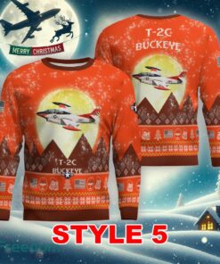 T 2C Buckeye T2C Aircraft Moonlight Multi Color Ugly Xmas 3D Sweater Gift For Men And Women image T-2C Buckeye T2C Aircraft Moonlight Multi Color Ugly Xmas 3D Sweater Gift For Men And Women - T-2C Buckeye T2C Aircraft Moonlight Ugly Christmas Sweater_41
