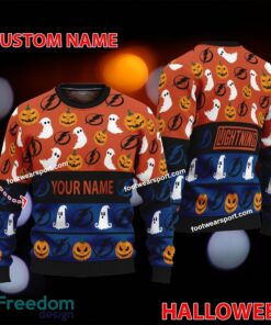 Tampa Bay Lightning Custom Name Logo Pattern Ugly Christmas Sweater For Fans
