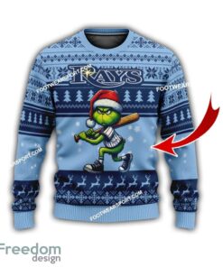 Tampa Bay Rays Grinch Style Knitted Christmas Sweater Gift For Adult Tampa Bay Rays Grinch Style Knitted Christmas Sweater Gift For Adult
