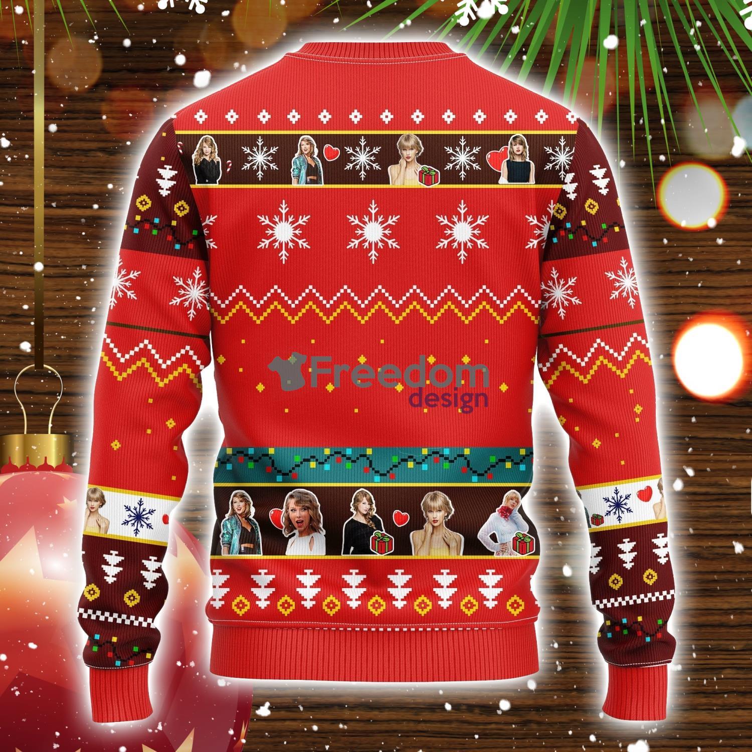 Taylor Swift Ugly Christmas Sweater Red Amazing Gift Idea Christmas Party Gift image Taylor Swift Ugly Christmas Sweater Red Amazing Gift Idea Christmas Party Gift Product Photo 2