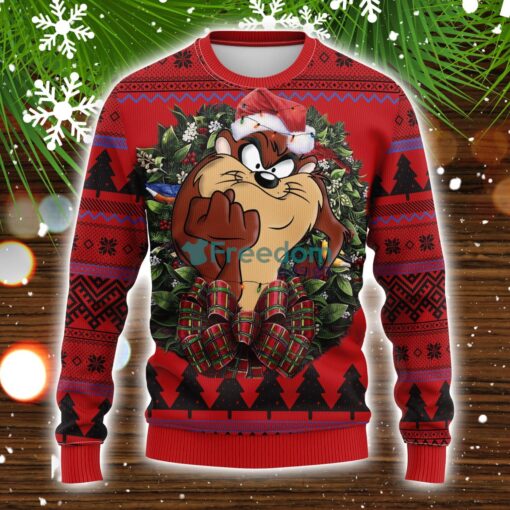 Taz Of Looney Tunes Noel Mc Ugly Christmas Sweater Christmas Party Gift Product Photo 1