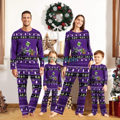 TCU Horned Frogs Pajamas Sport Team Pajama Set Christmas Gift For Family Custom Name Unique Gift Product Photo 1