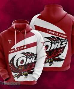 Temple Owls 3D Hoodie For Fans New Trending All OVer Print