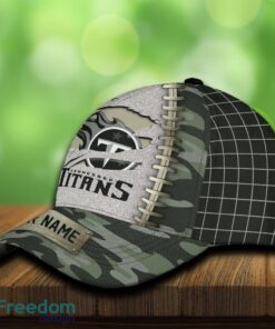 Tennessee Titans 3D Hat And Cap Beach Design Camo Green For Fans Gift Custom Name - Tennessee Titans 3D Hat And Cap Camo_3
