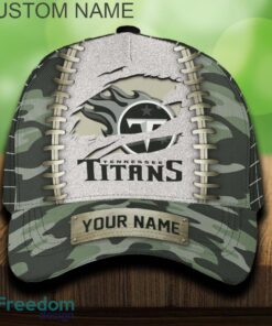 Tennessee Titans 3D Hat And Cap Beach Design Camo Green For Fans Gift Custom Name