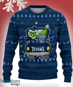 Tennessee Titans Grinch Driving Funny 3D Ugly Christmas Sweater For Men Women