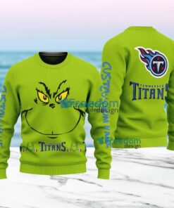 Tennessee Titans NFL Ginch Face Funny Custom Name Ugly Sweater Merry Chistmas Gift For Fans