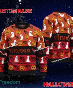 Tennessee Titans Personalized Halloween Ugly Christmas Sweater For Fans